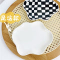 Wavy Edge Checkerboard Plate