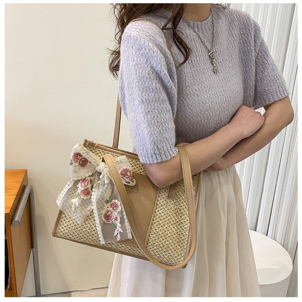 Straw Beach Shoulder Bag
