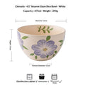 Speckled Glaze Hand-Painted Rice Bowl