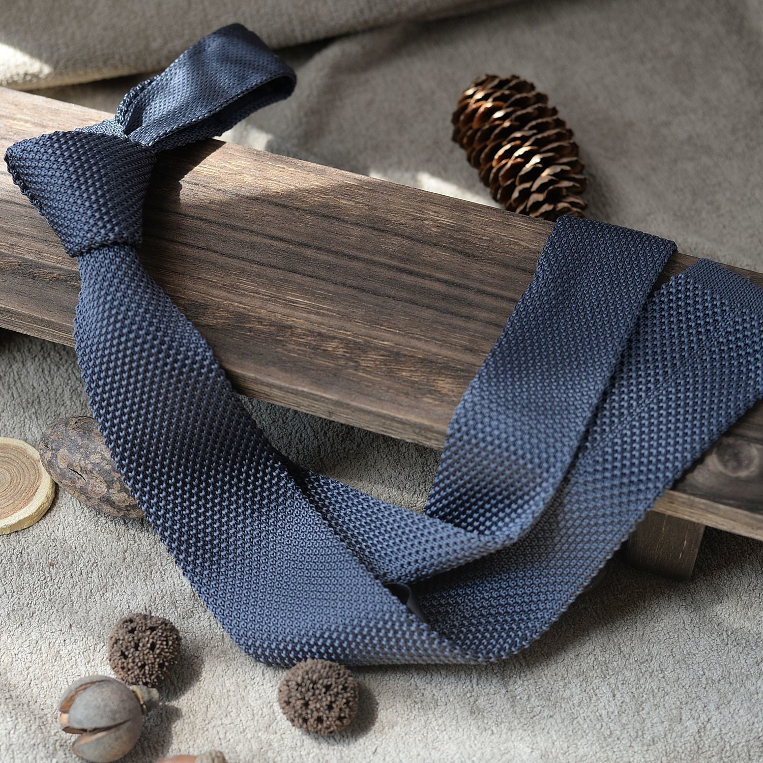 Striped Knit Tie Vintage Style - Modomu