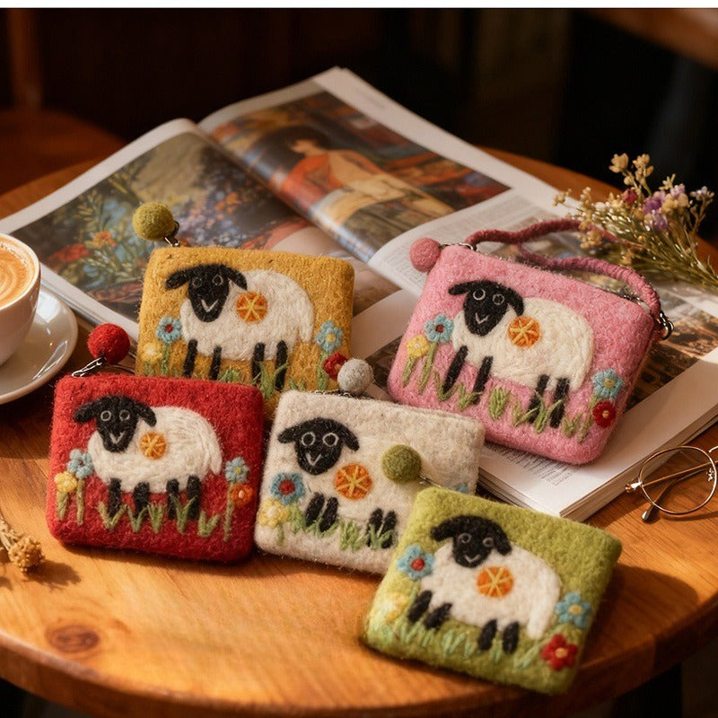Handmade Sheep Coin Pouch - Modomu