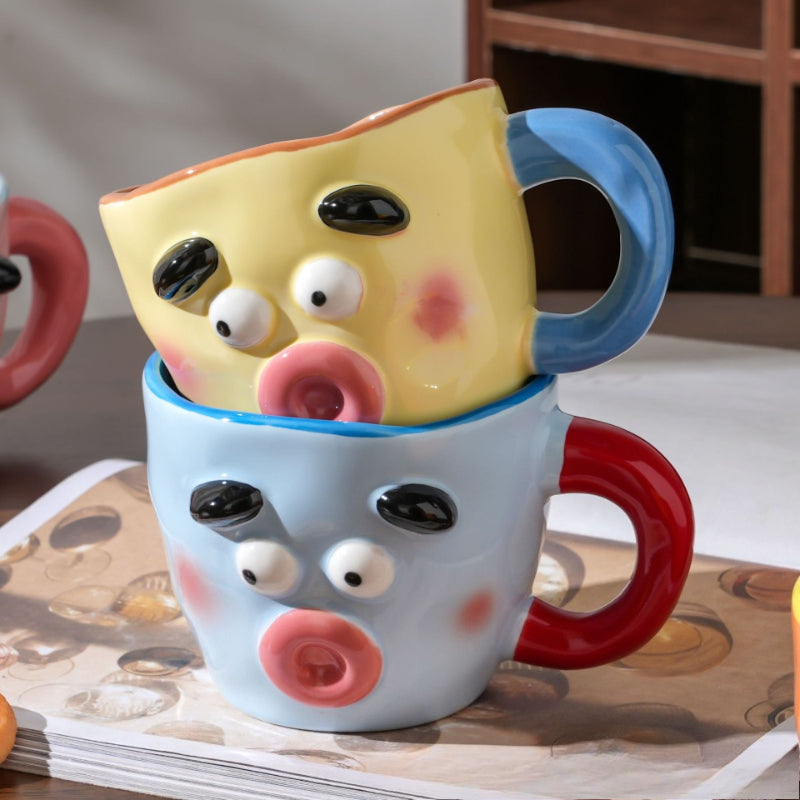 Ceramic Mug With Contrast Design