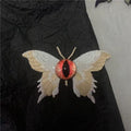 Embroidered Eye Butterfly Clip
