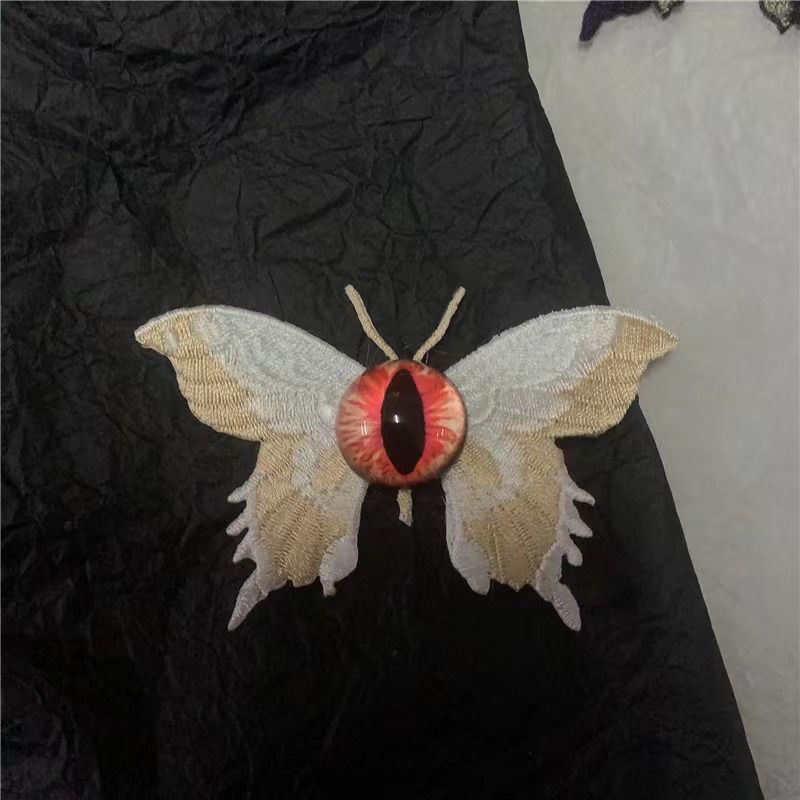 Embroidered Eye Butterfly Clip
