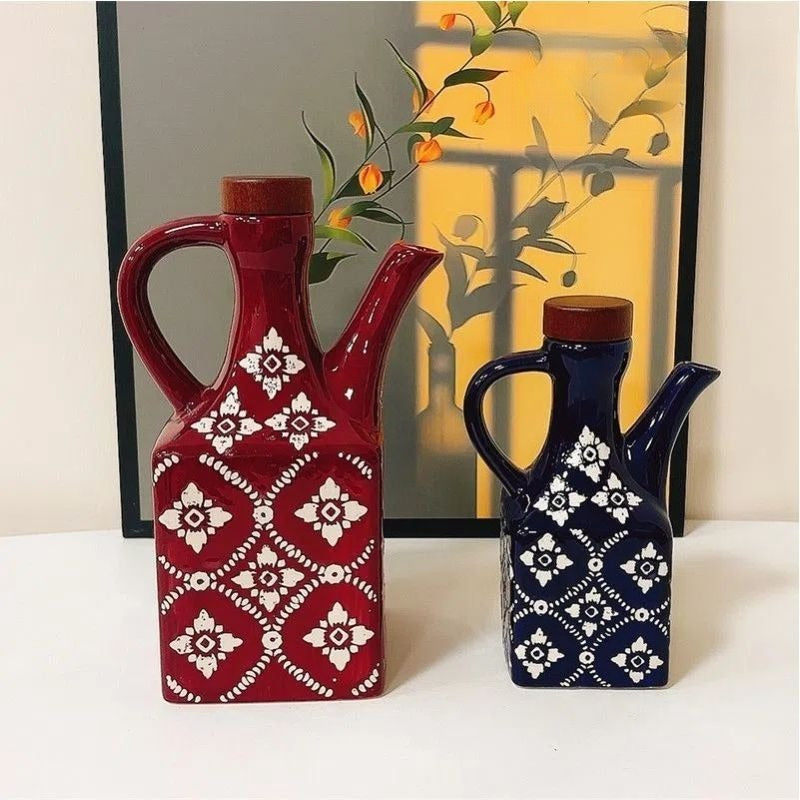 Tile Pattern Oil Cruet