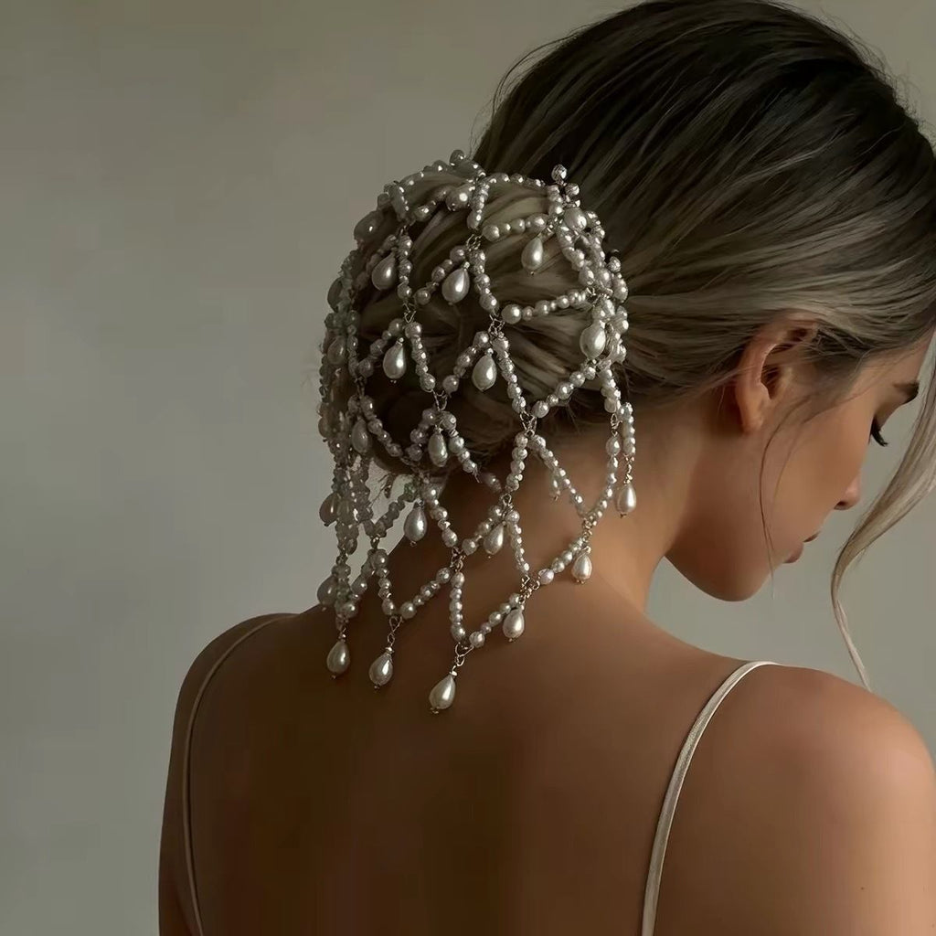 Faux Pearl Bun Cover