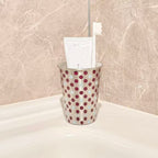 Polka Dot Steel Toothbrush Cup