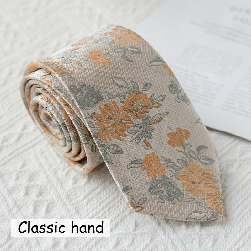 Floral Knot-Free Tie - Modomu