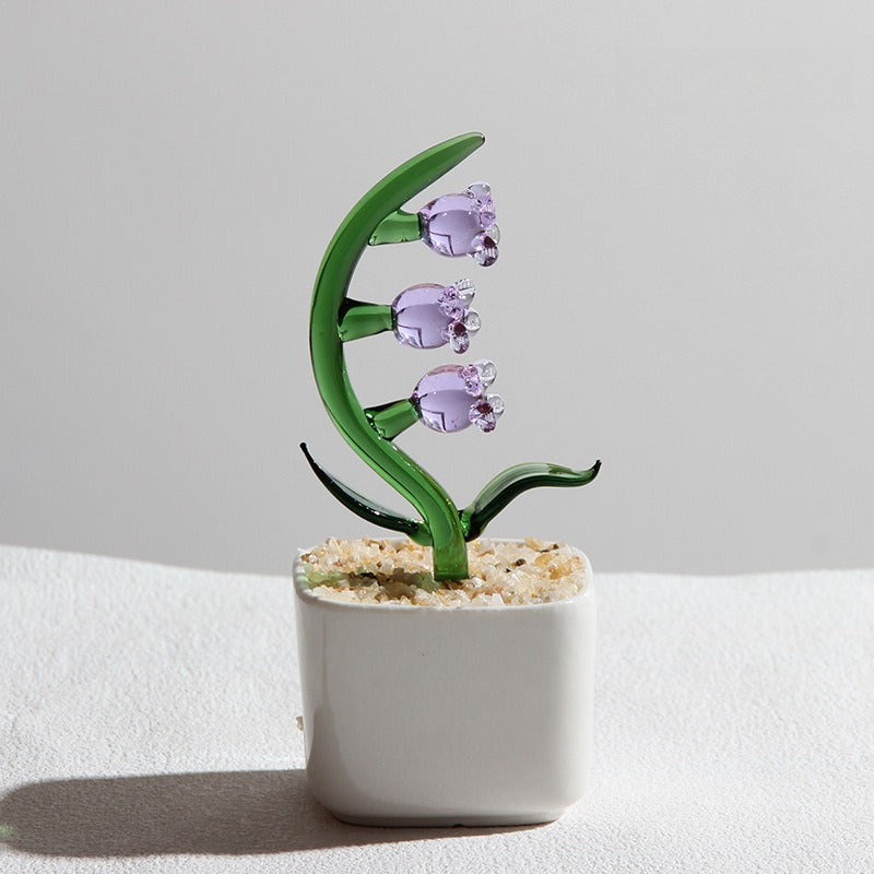 Glass Succulent Cactus Ornament - Modomu
