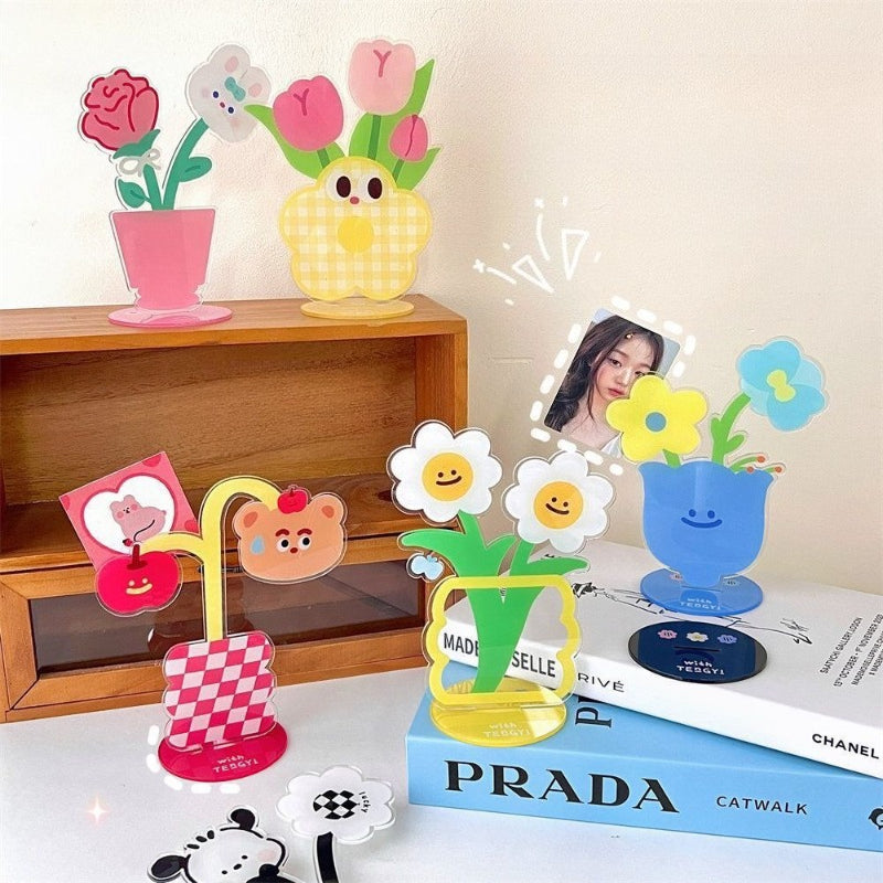 Acrylic Flower Note Clip