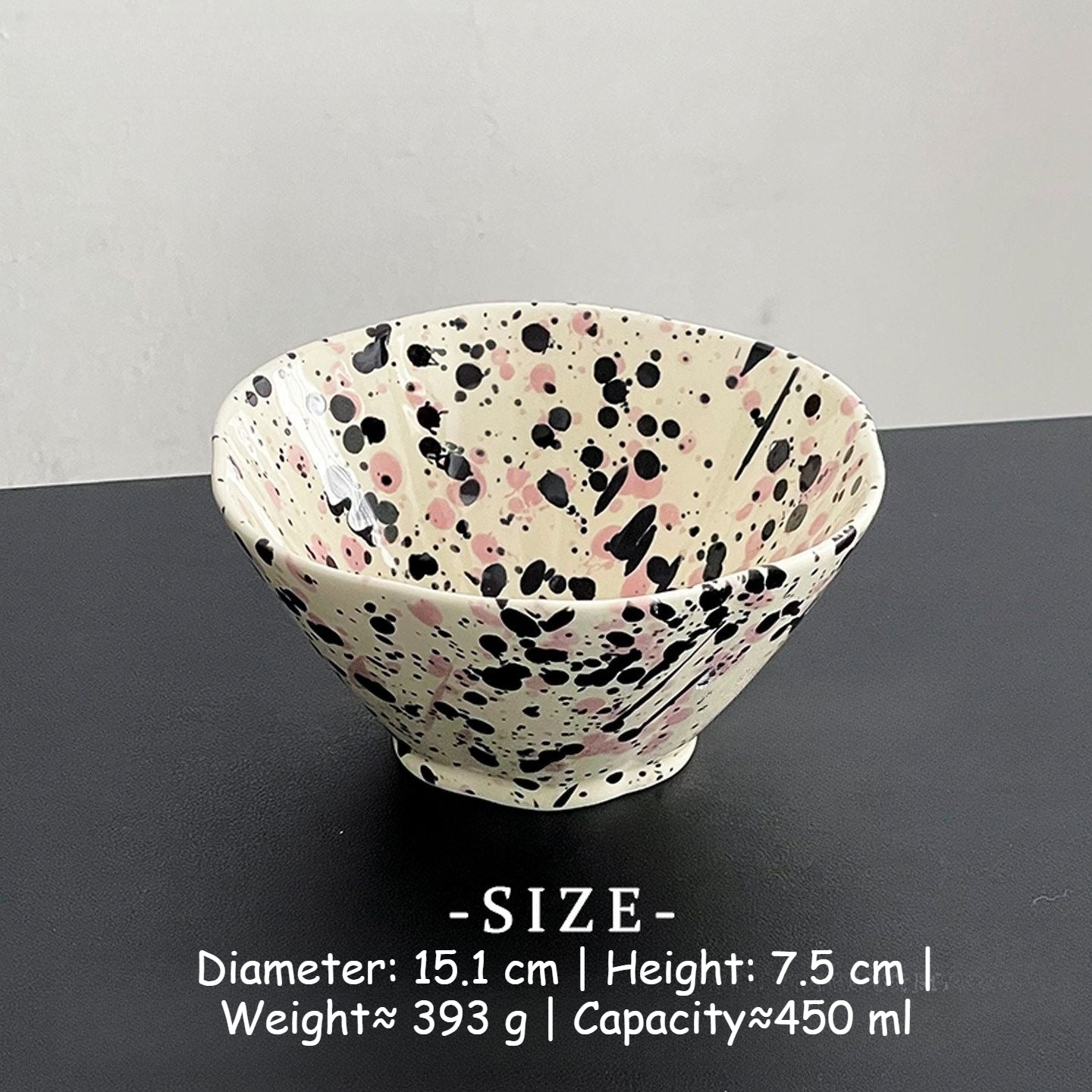 Ink Splash Ceramic Fruit Bowl - Modomu
