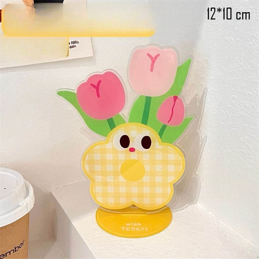 Acrylic Flower Note Clip