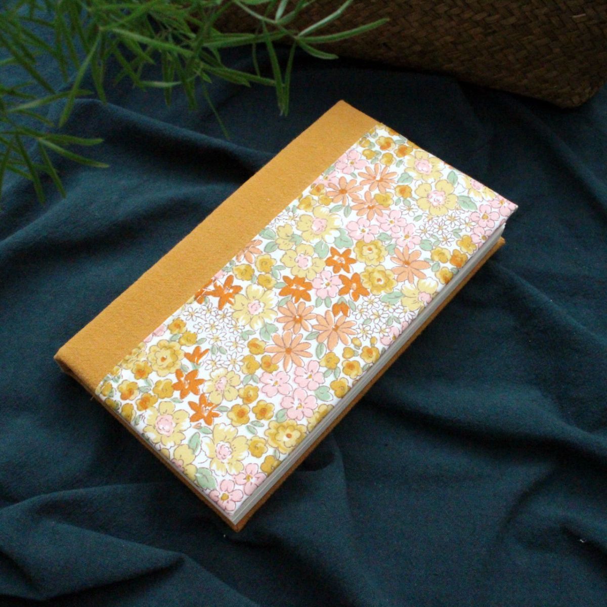 Fabric Diary Grid Notebook - Modomu