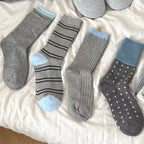 College Style Patterned Socks - Modomu