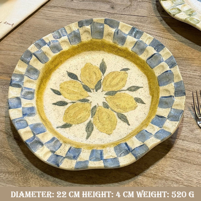 Hand-Pinched Ceramic Plate