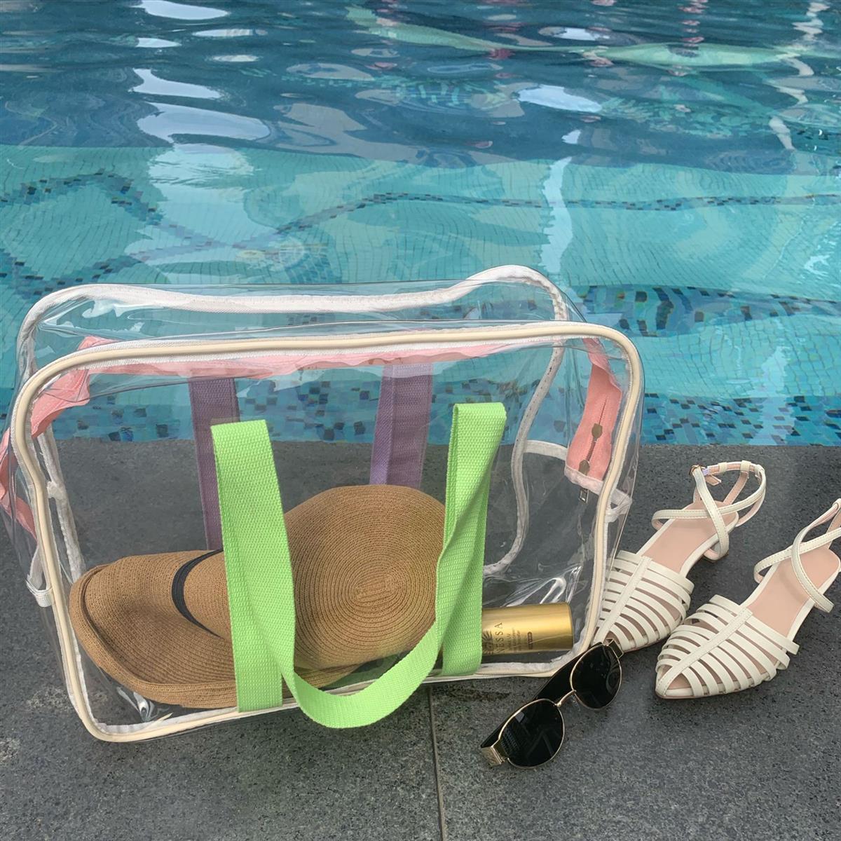 Clear Jelly Beach Tote