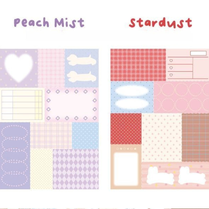Retro Patchwork Sticky Notebook - Modomu
