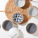 Hand-Painted Bohemian Rice Bowl