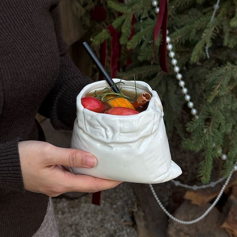 Irregular Tall Ceramic Coffee Mug