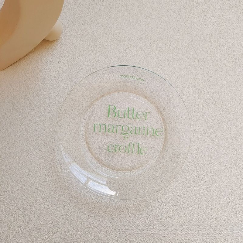 Vintage Script Print Side Plate