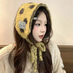 Fleece Earflap Scarf Hat