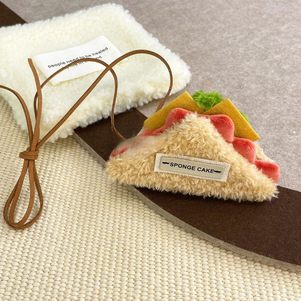 Plush Cake Dessert Pendant Accessory