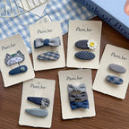 Flower Bow Side Bangs Clip - Modomu