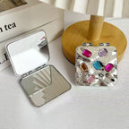 Ripple Square Folding Pocket Mirror