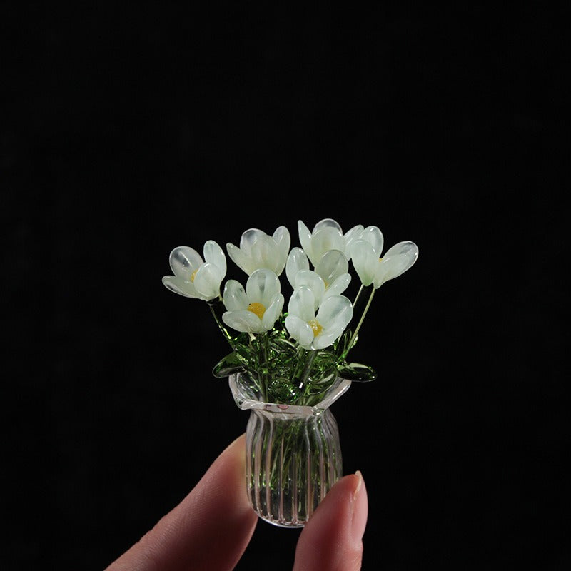 Handmade Glass Flower Arrangement