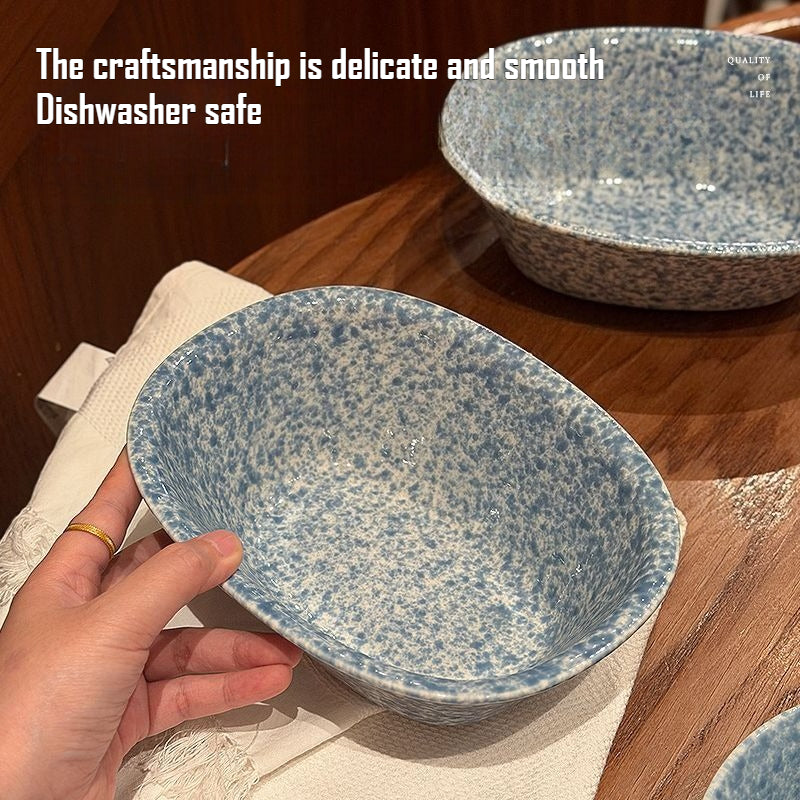 Splatter Glaze Salad Bowl