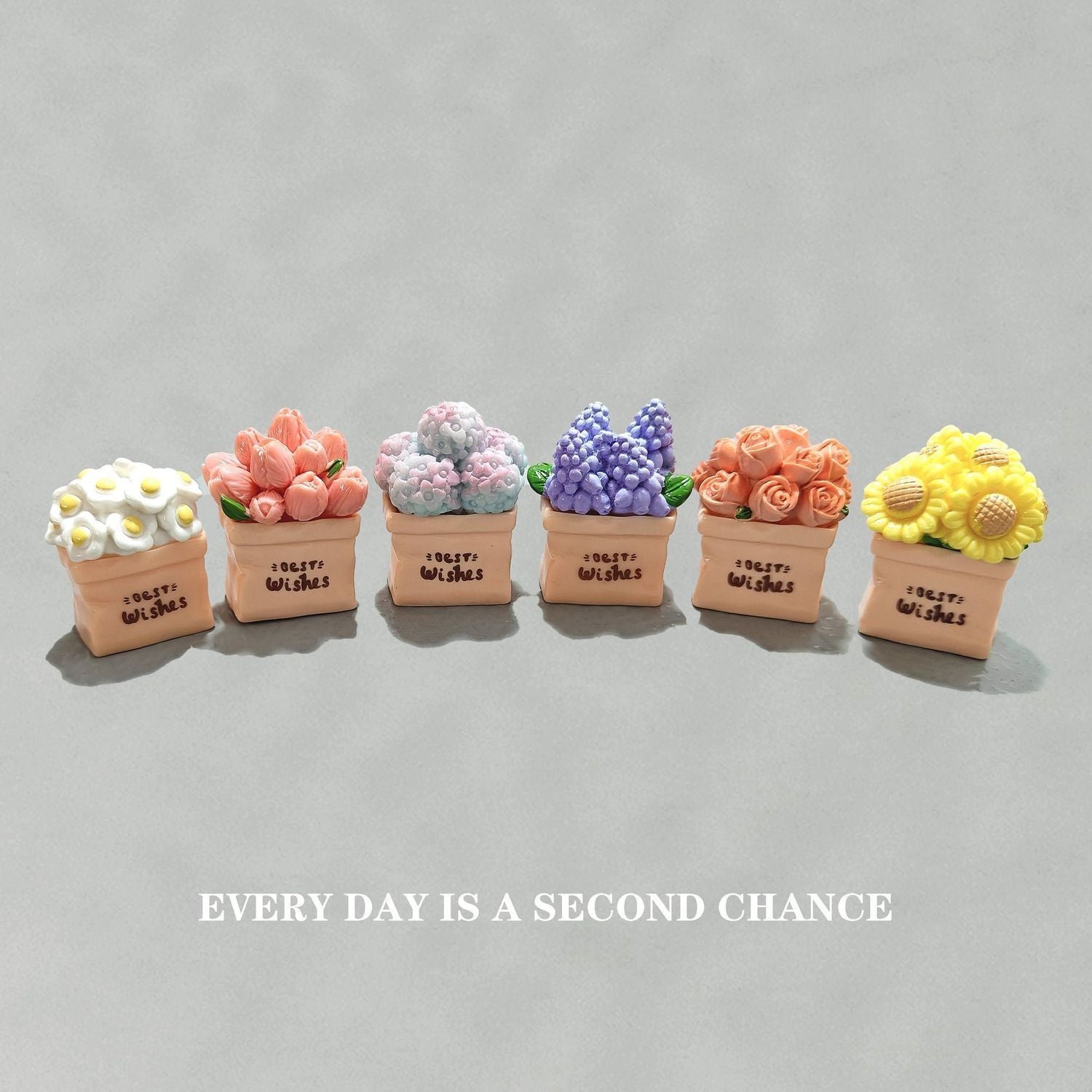 Mini Romantic Flower Desk Ornaments