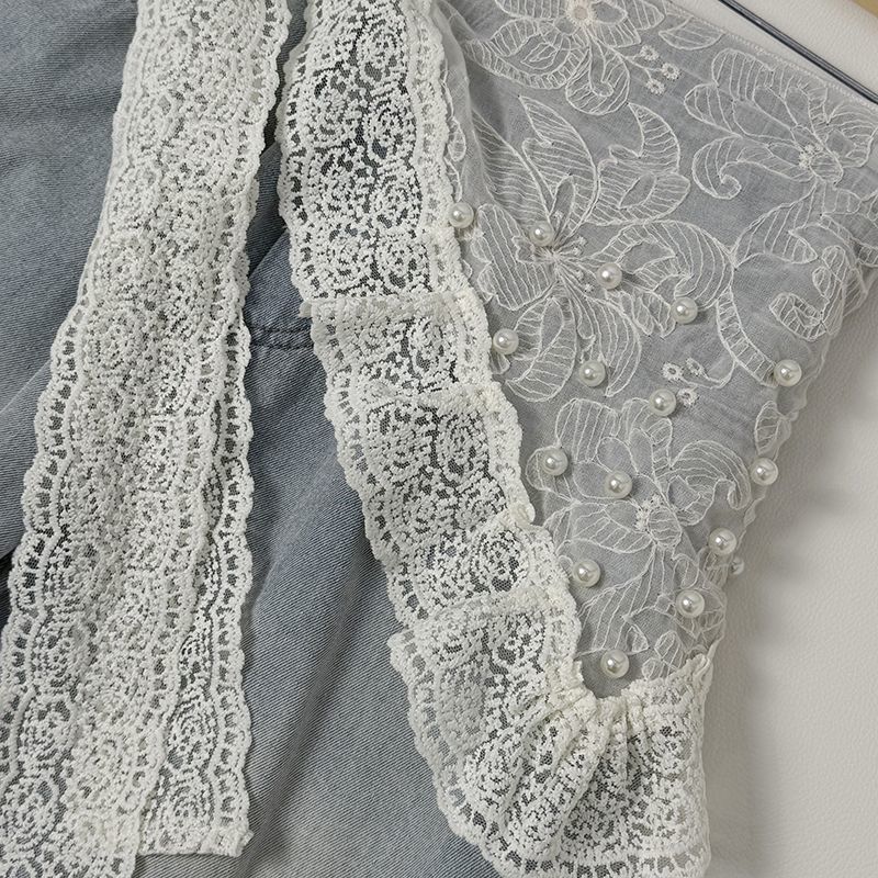 Jacquard Mesh Lace Headscarf