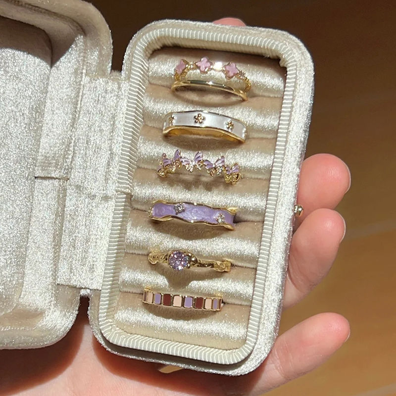 Floral Butterfly Statement Ring