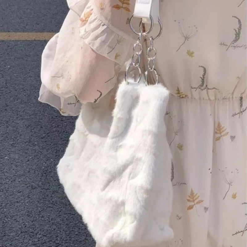 Plush Heart Tote Bag