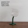 Tilted Flower Goblet Glass - Modomu
