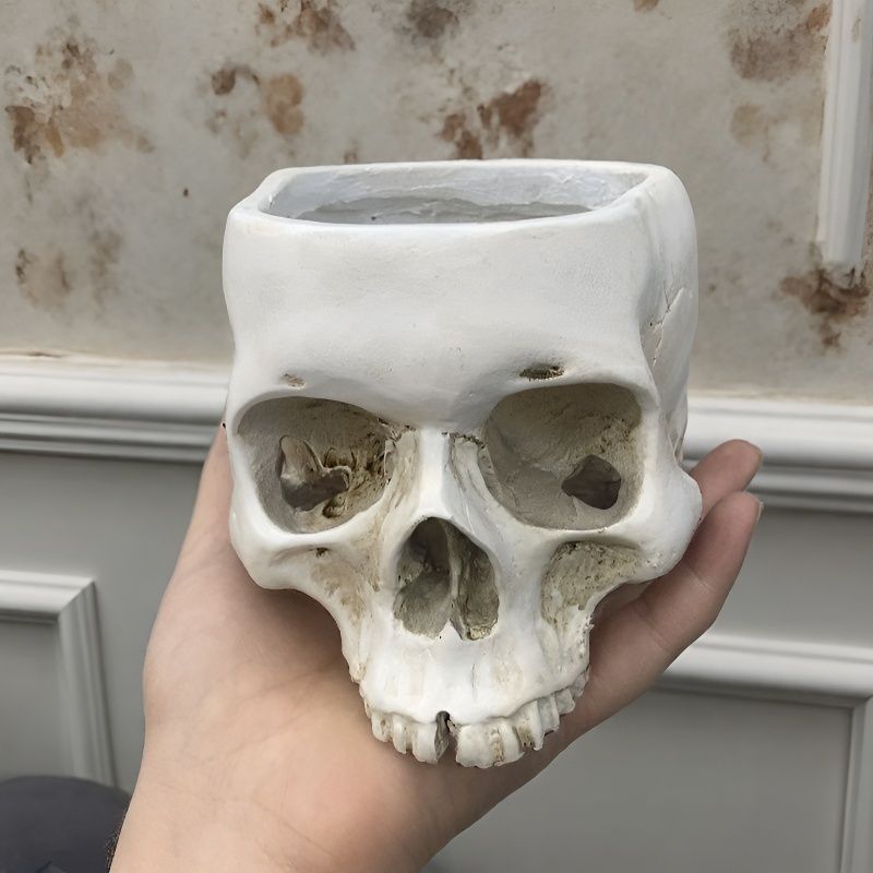 Open Skull Planter