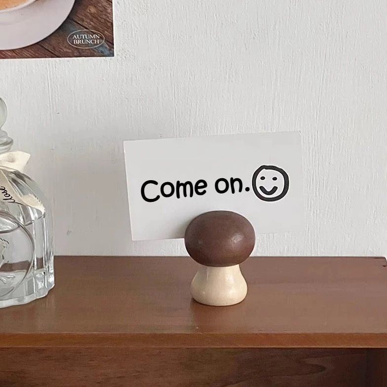 Mushroom Photo Note Holder