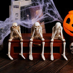 Shelf Sitting Skeleton Trio