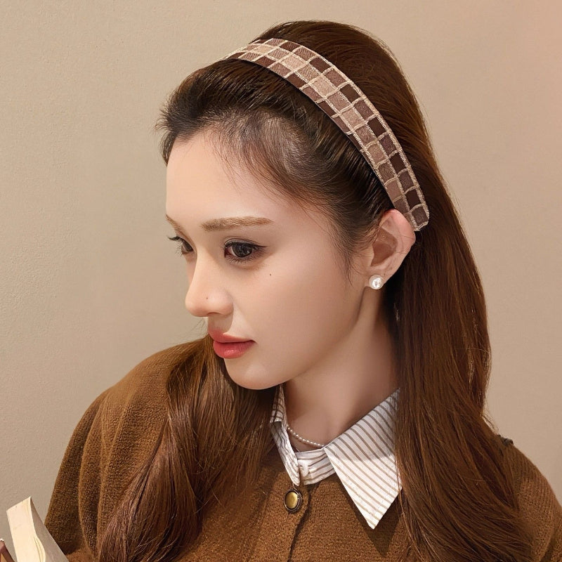 Plaid Flyaway Hair Band