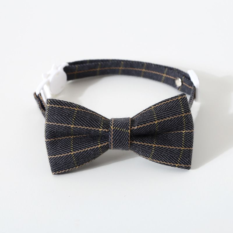 British Style Pet Bow Collar