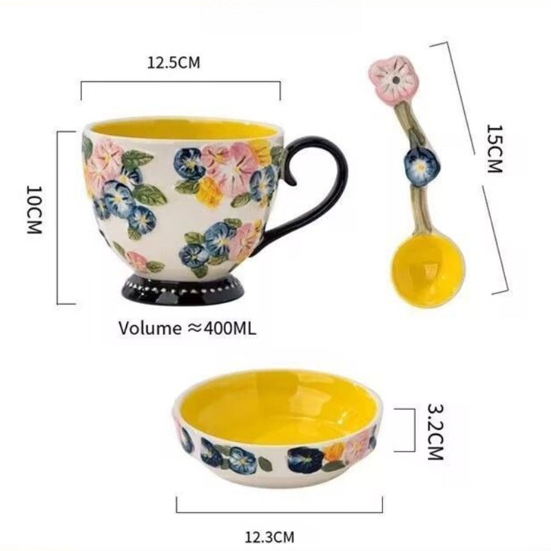 Raised Pattern Ceramic Tableware