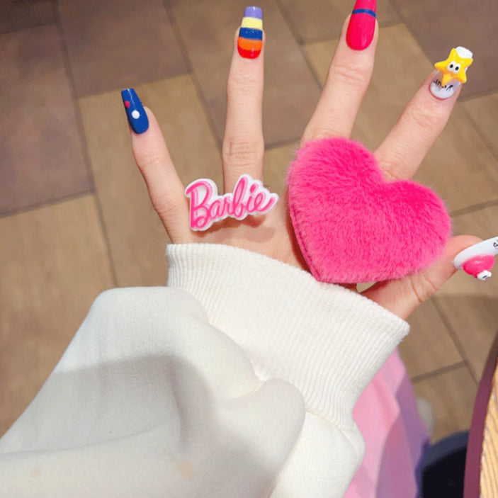 Adjustable Heart Plush Ring - Modomu