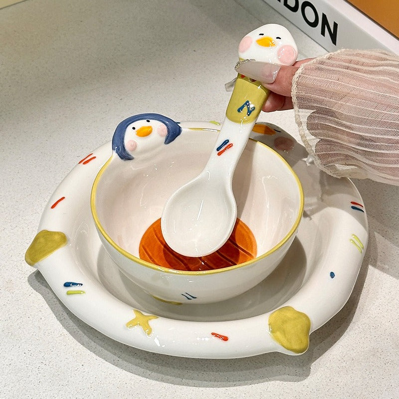 Cute Duck Ceramic Plate - Modomu