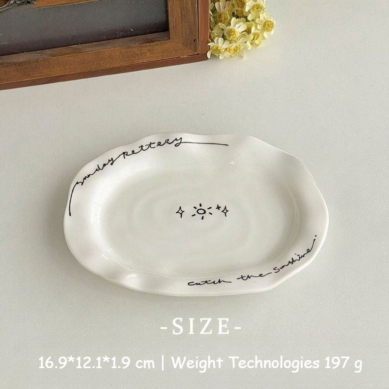 Irregular Ceramic Dessert Plate - Modomu