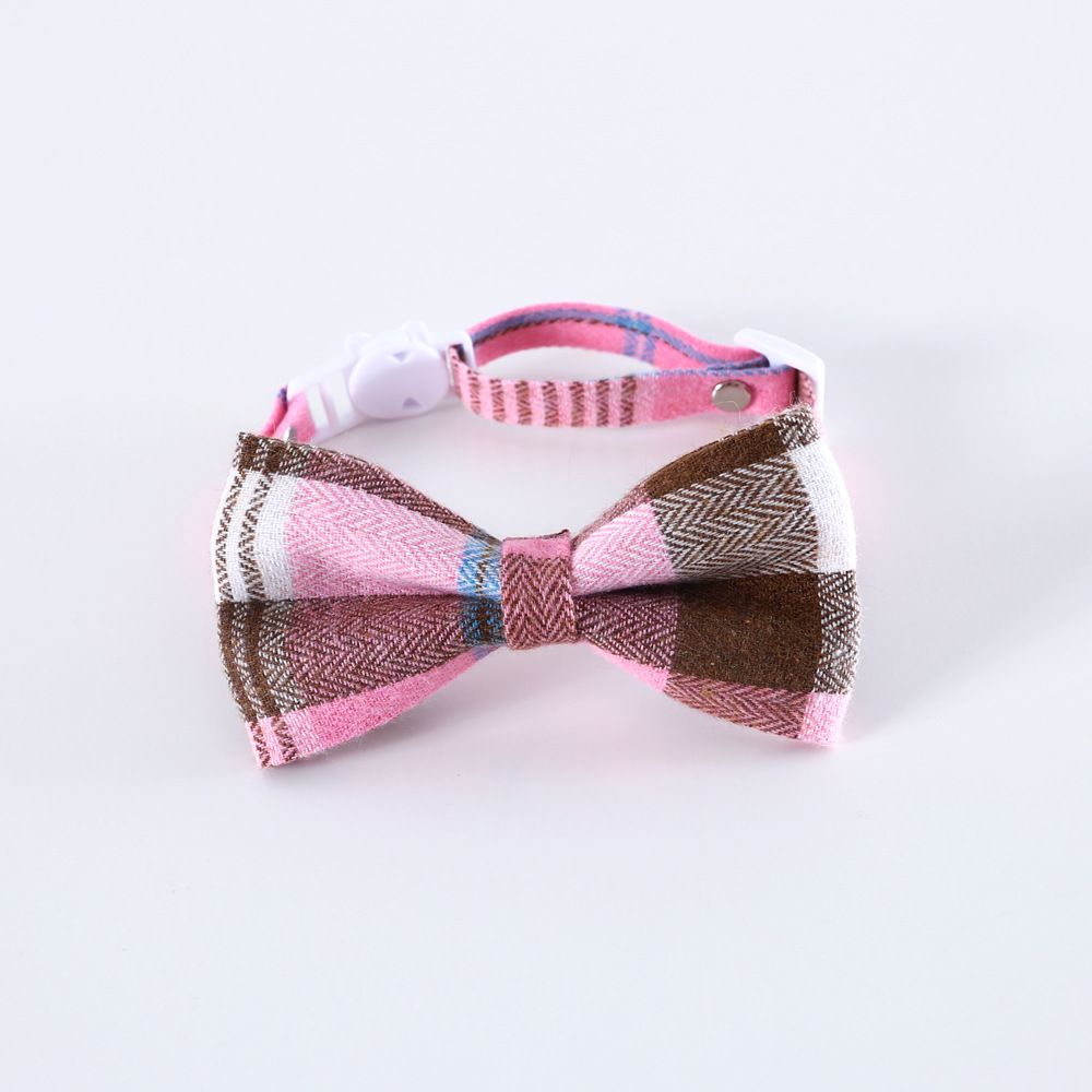 British Style Pet Bow Collar