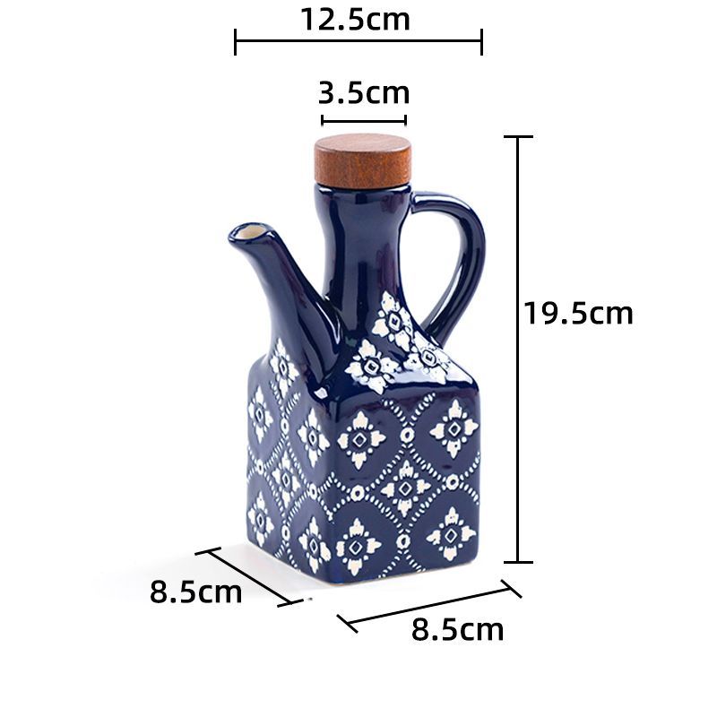 Tile Pattern Oil Cruet