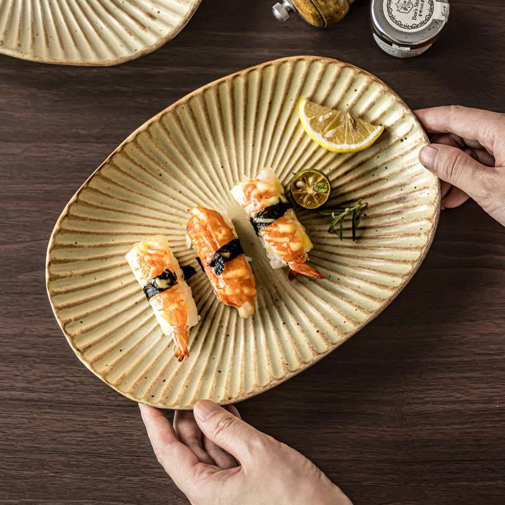 Oval Ceramic Serving Plate