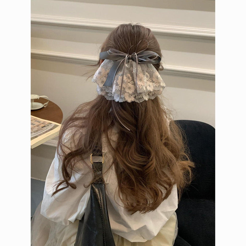 Lace Bow Hair Clip