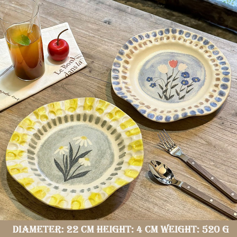 Hand-Pinched Ceramic Plate