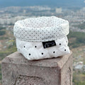 Soft Quilted Tabletop Storage Basket